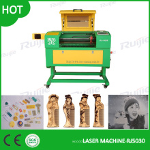 Mini machine de gravure laser pour acrylique, plastique, contreplaqué, tissu, papier, granit-Rj5030